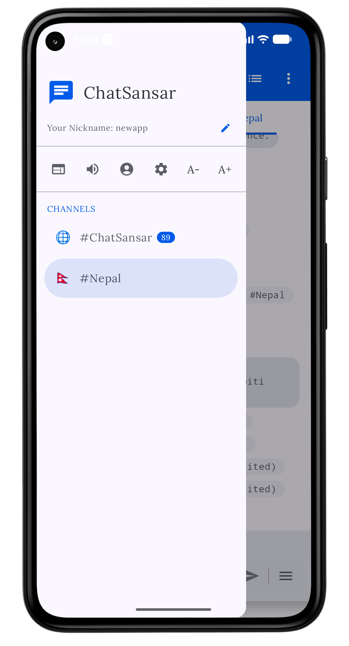 ChatSansar App avatar feature